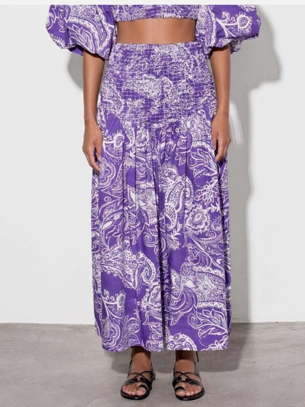 Mara Hoffman - Organic Cotton Nicole Maxi Skirt / Strapless Dress - Size Small